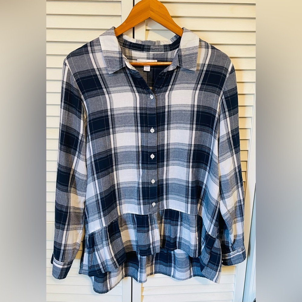 Westport 1962 Plaid Top Women’s with Flare Bottom Size Large